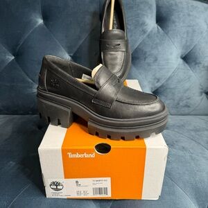 Timberland Everleigh Loafer Black Full Grain 8 Women’s New TB0A5P17W02